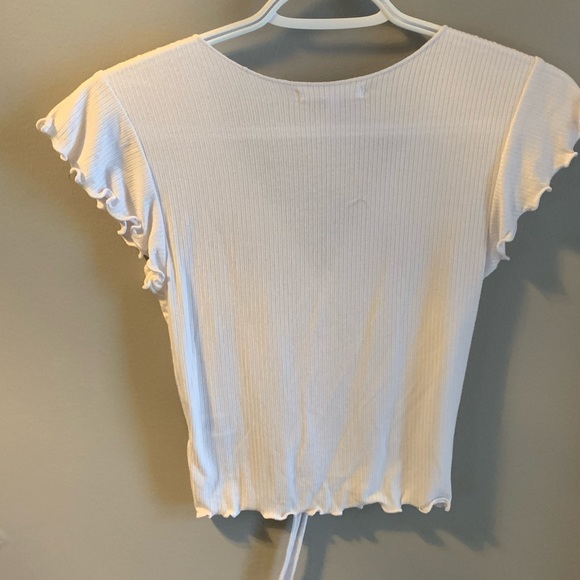 White front draw string tee - Picture 2 of 2